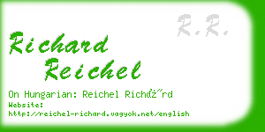 richard reichel business card